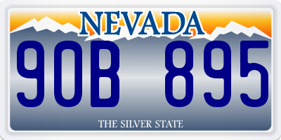NV license plate 90B895