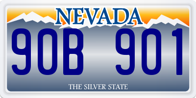 NV license plate 90B901