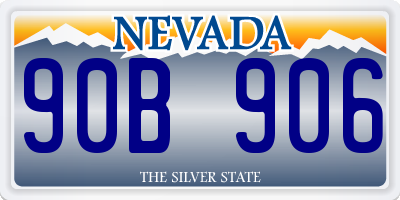 NV license plate 90B906