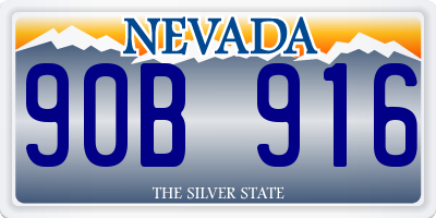 NV license plate 90B916