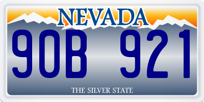 NV license plate 90B921