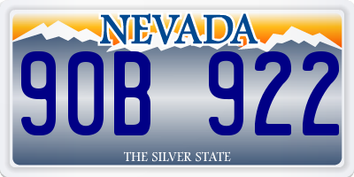 NV license plate 90B922