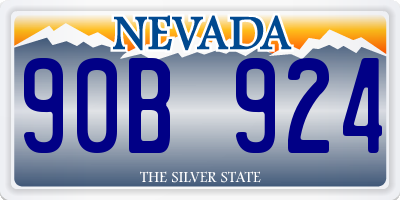 NV license plate 90B924