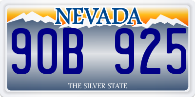NV license plate 90B925