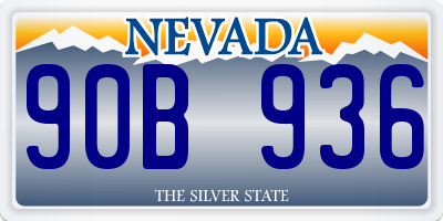 NV license plate 90B936