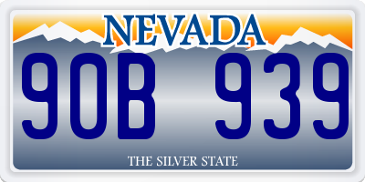 NV license plate 90B939