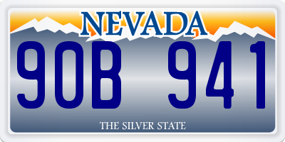 NV license plate 90B941