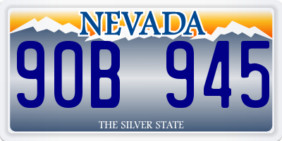 NV license plate 90B945