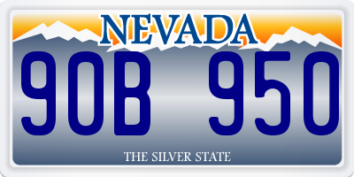 NV license plate 90B950