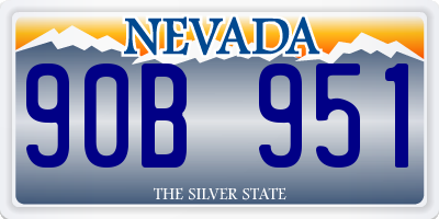 NV license plate 90B951