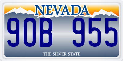 NV license plate 90B955