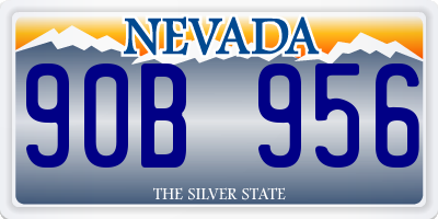 NV license plate 90B956