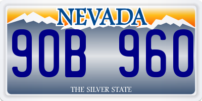 NV license plate 90B960