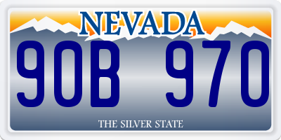 NV license plate 90B970