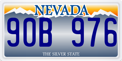 NV license plate 90B976