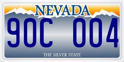 NV license plate 90C004