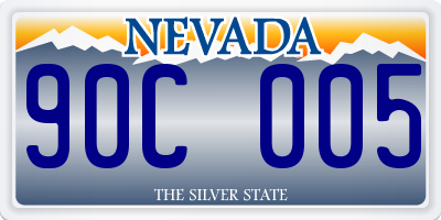 NV license plate 90C005