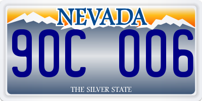 NV license plate 90C006