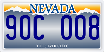 NV license plate 90C008