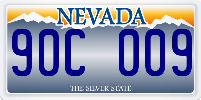 NV license plate 90C009
