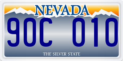 NV license plate 90C010