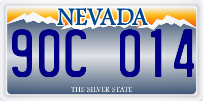 NV license plate 90C014