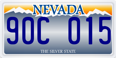 NV license plate 90C015