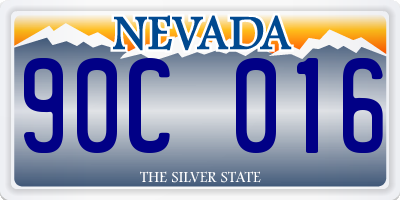 NV license plate 90C016