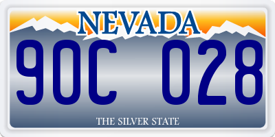 NV license plate 90C028