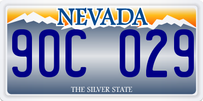 NV license plate 90C029