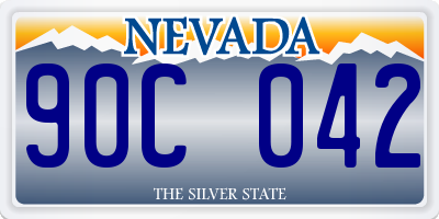 NV license plate 90C042