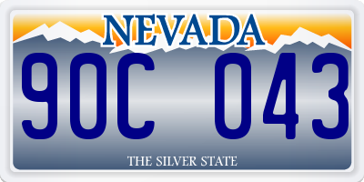 NV license plate 90C043