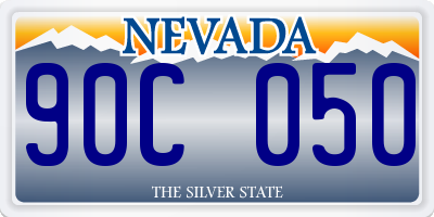 NV license plate 90C050