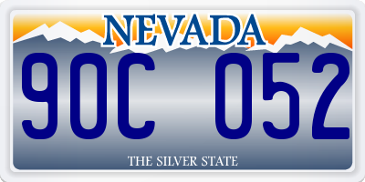 NV license plate 90C052