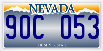 NV license plate 90C053