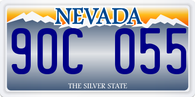 NV license plate 90C055