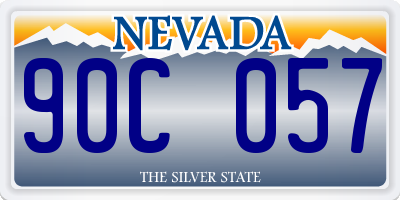 NV license plate 90C057