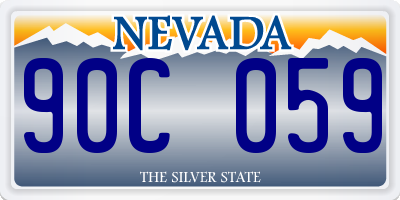 NV license plate 90C059