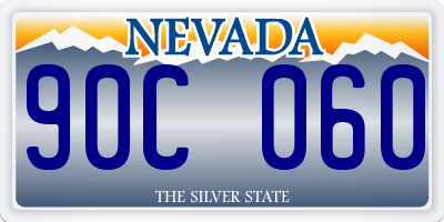 NV license plate 90C060