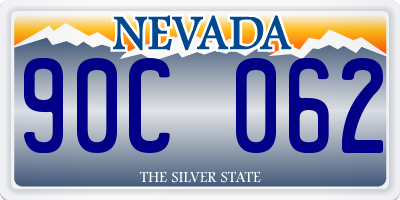 NV license plate 90C062