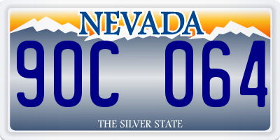 NV license plate 90C064