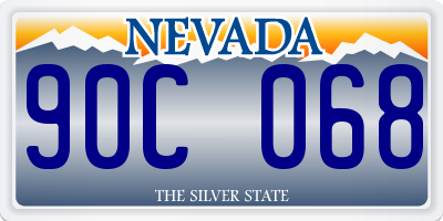 NV license plate 90C068