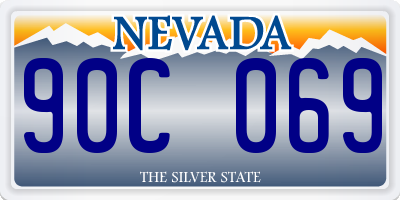 NV license plate 90C069