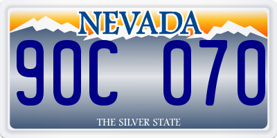 NV license plate 90C070