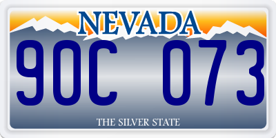 NV license plate 90C073