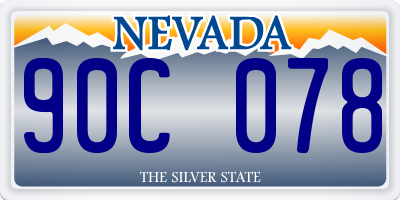NV license plate 90C078