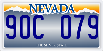 NV license plate 90C079