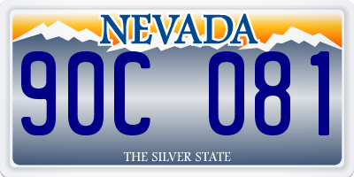 NV license plate 90C081