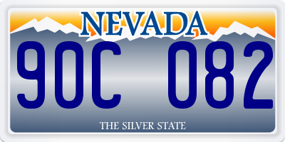 NV license plate 90C082