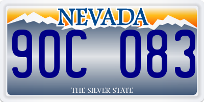 NV license plate 90C083